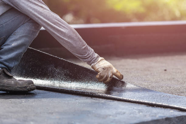 Professional Waterproofing technician working in Prospect Park, NJ